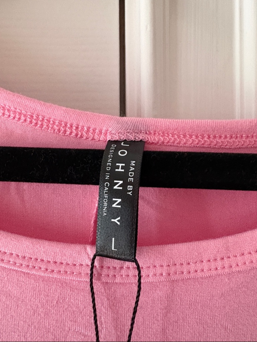 Made by Johnny Women's Scoop Neck Half Sleeve Batwing Dolman Top L PINK NWT - Picture 5 of 9